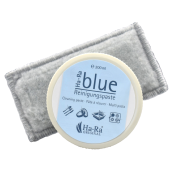 Blue pasta met doek